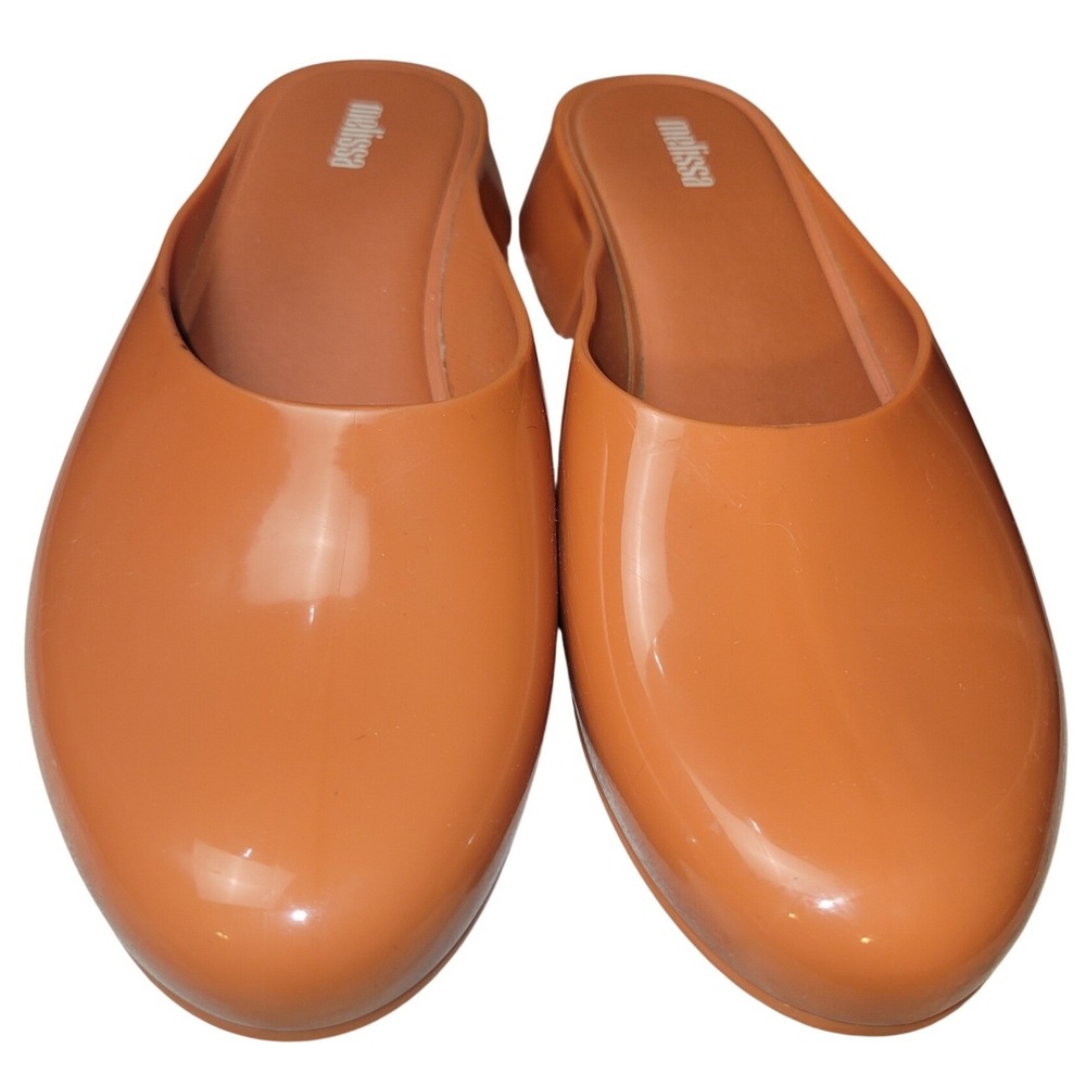 Melissa Zen Mule‎ Clogs Orange Jelly PVC Slip-On Block Heel Shoes SKUW714 - Picture 7 of 7